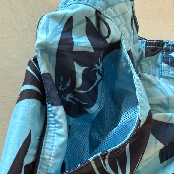 Men’s Blue Floral Speedo Swim Trunks XL - Picture 3 of 8